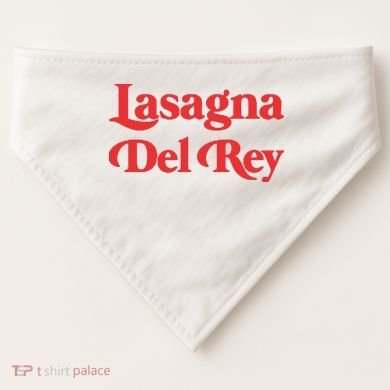 Lasagna Del Rey USA-Made Doggie Bandana
