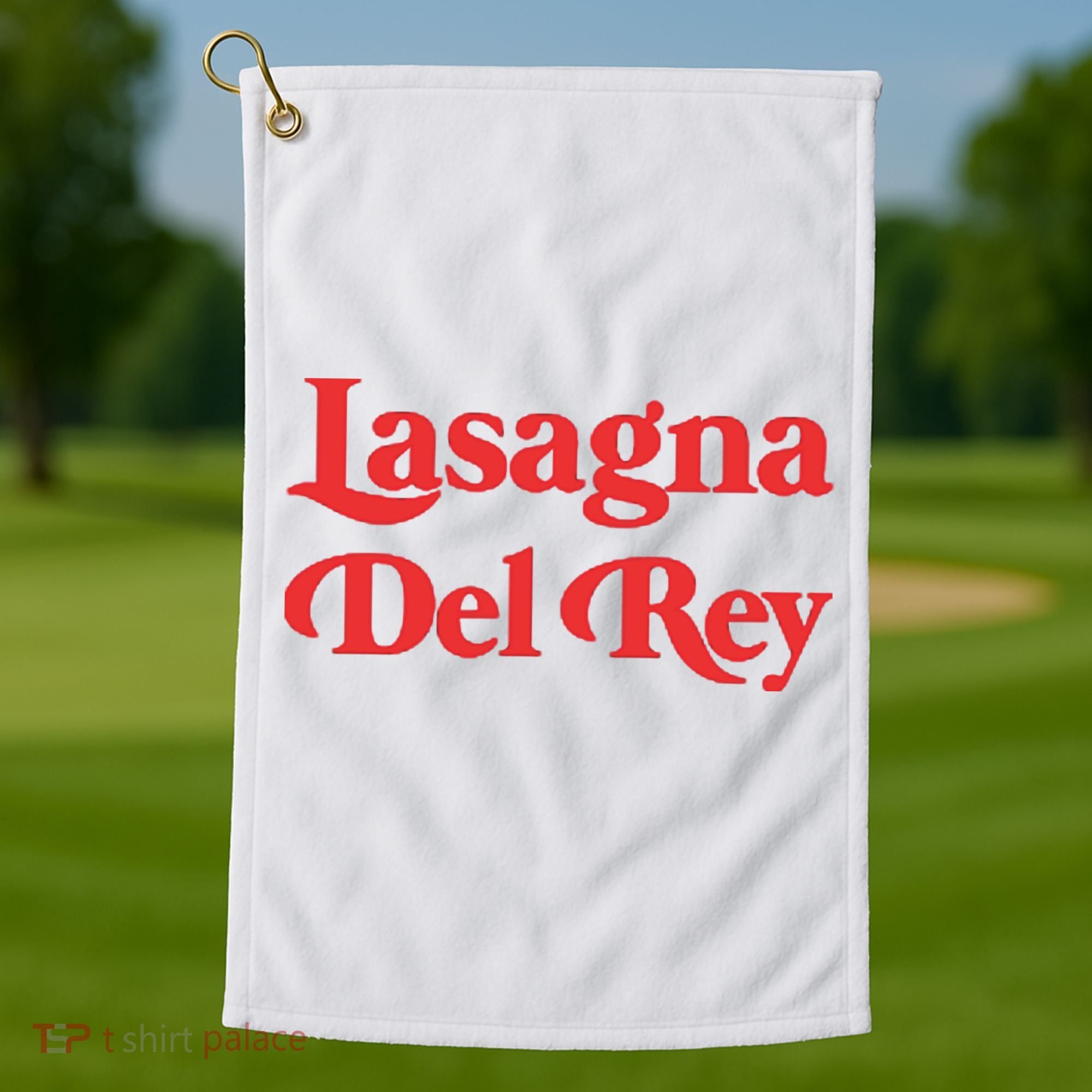 Lasagna Del Rey Golf Towel