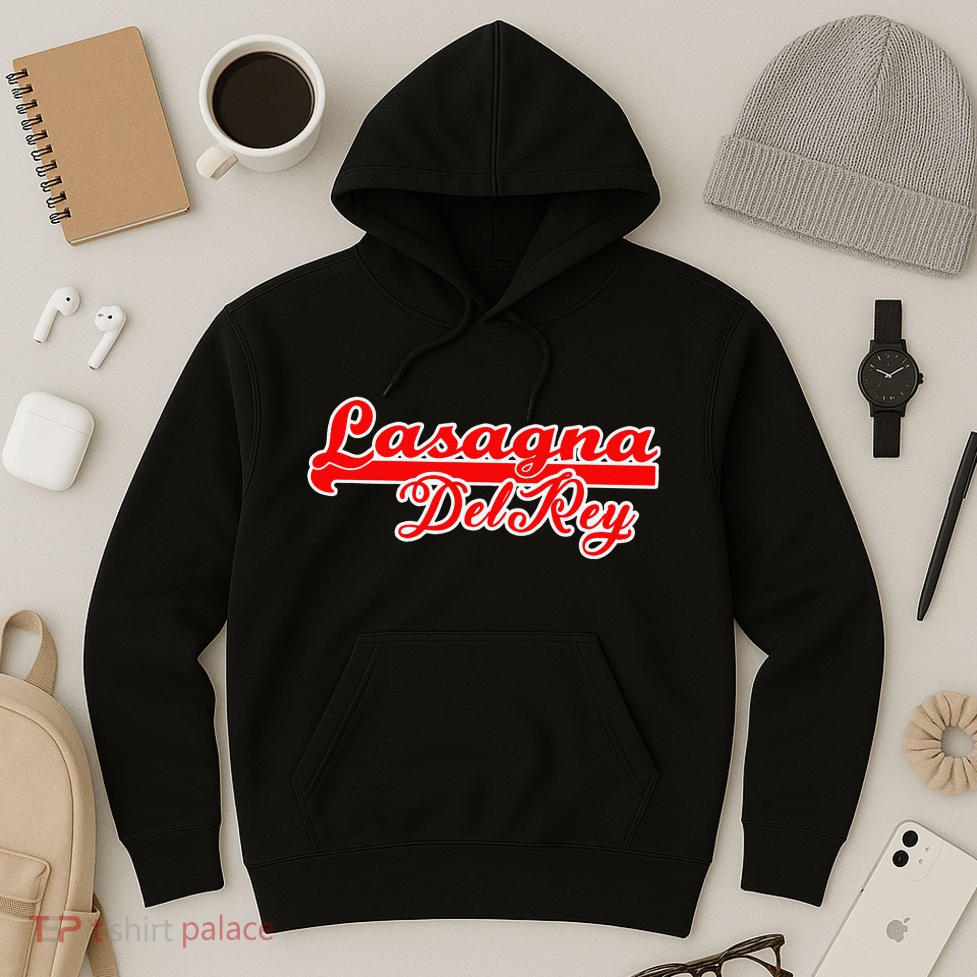 Lasagna Del Rey Italian Food Hoodie