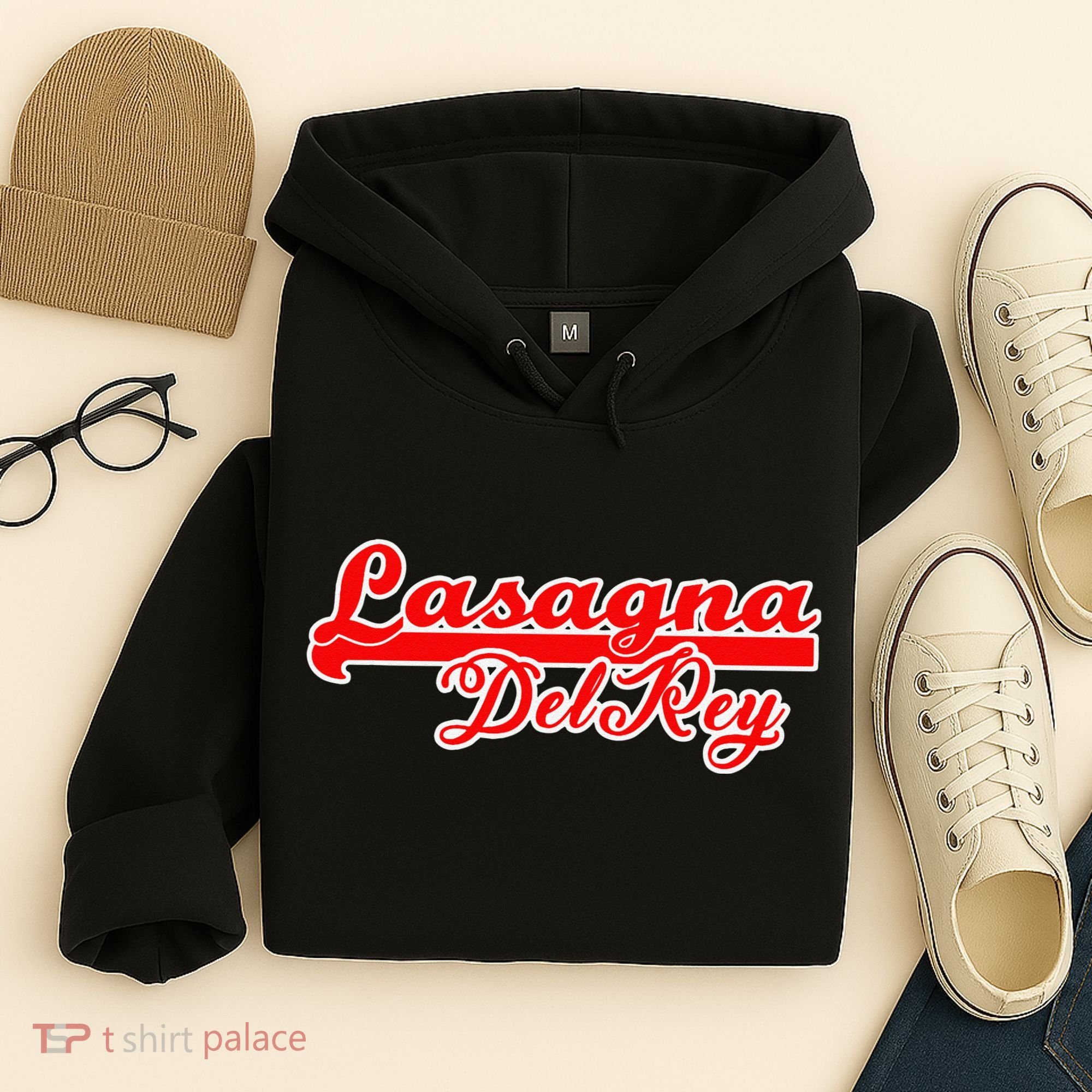 Lasagna Del Rey Italian Food Hoodie