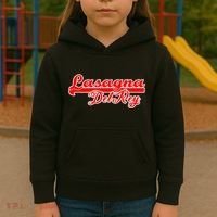 Lasagna Del Rey Italian Food Kids Hoodie thumb 3