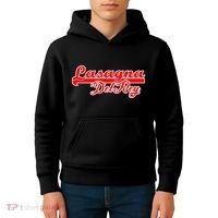 Lasagna Del Rey Italian Food Kids Hoodie thumb 4