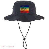 Leftist Democratic Socialist Union Retro People Over Profit Gift Bucket Hat thumb 0
