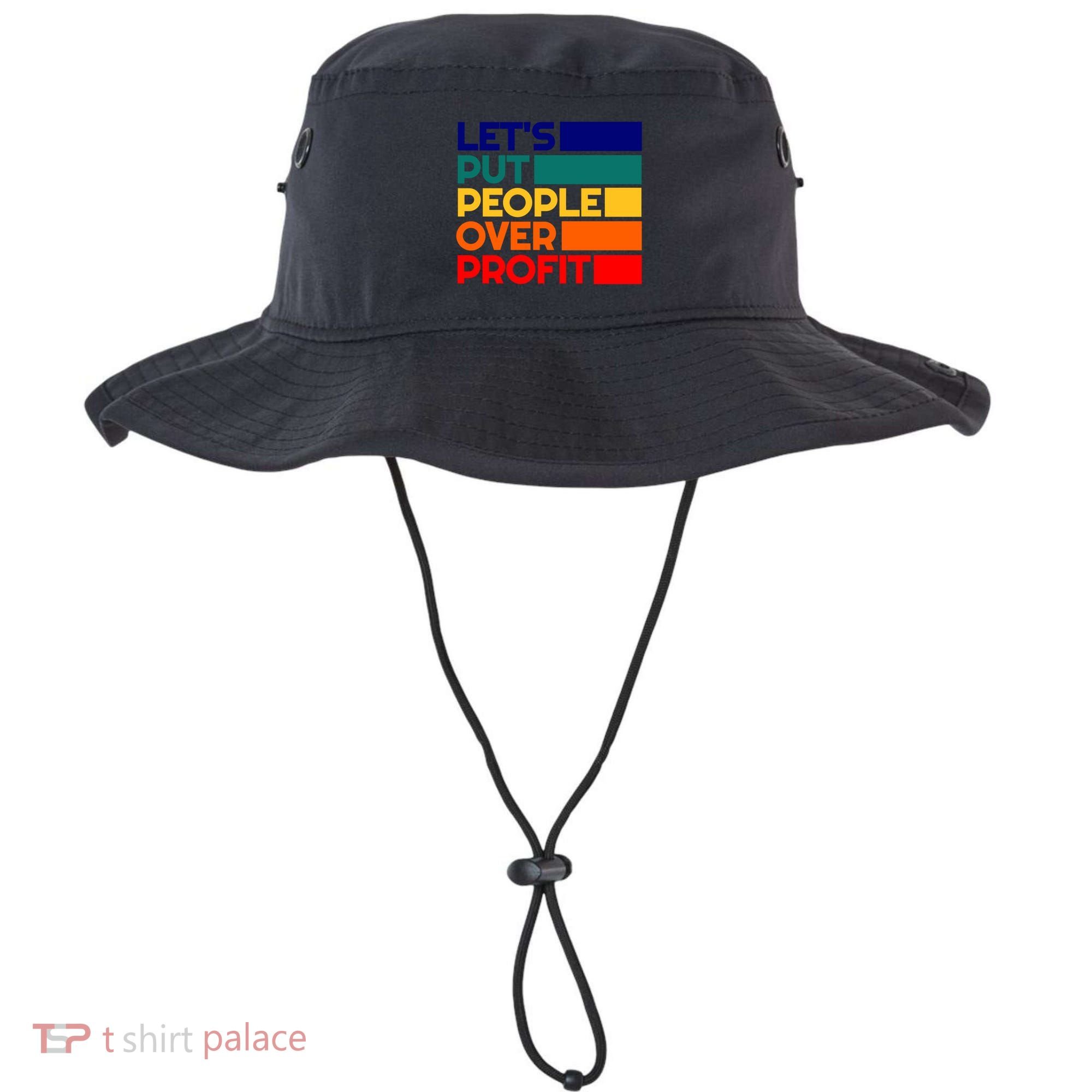 Leftist Democratic Socialist Union Retro People Over Profit Gift Bucket Hat