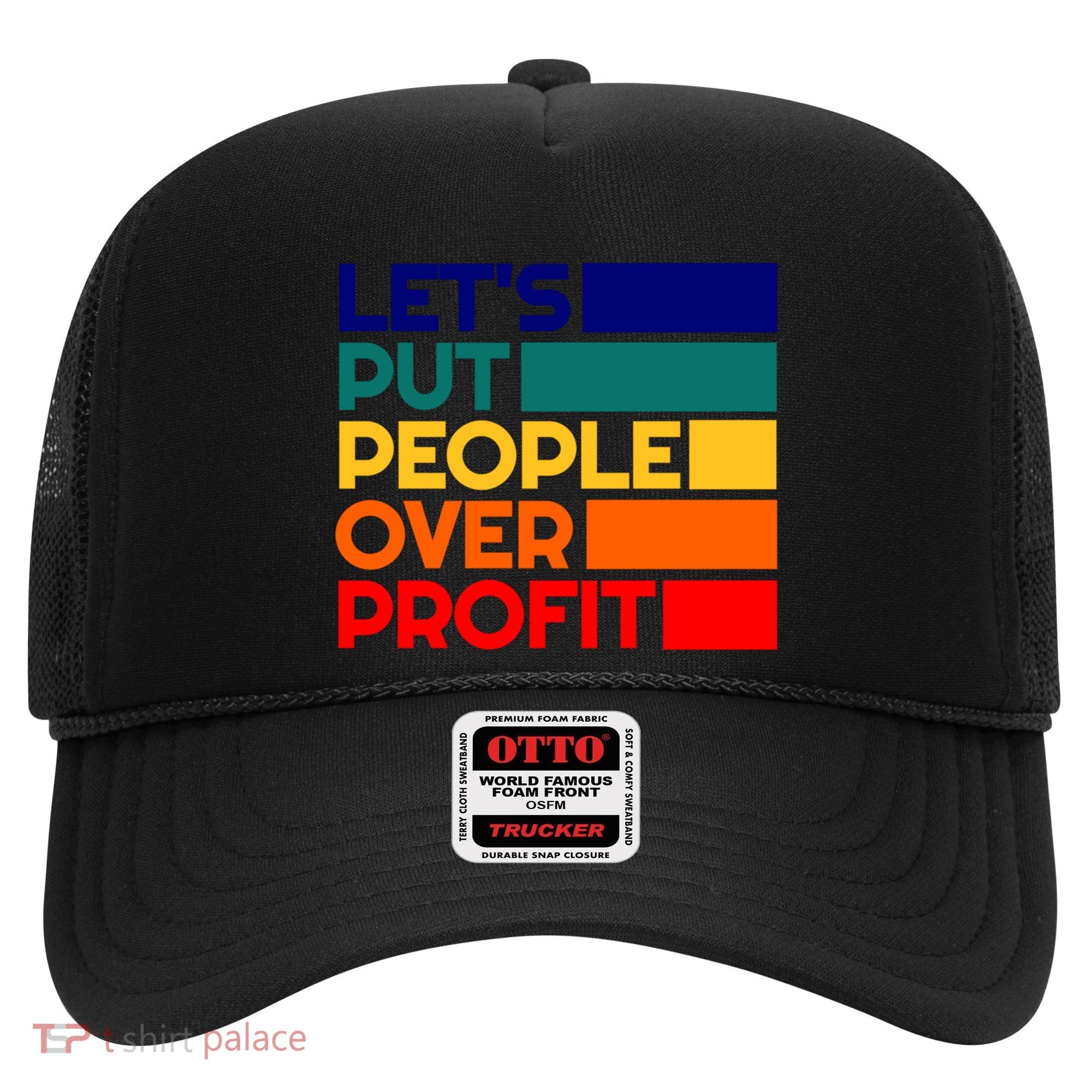 Leftist Democratic Socialist Union Retro People Over Profit Gift Hat
