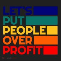 Leftist Democratic Socialist Union Retro People Over Profit Gift Golf Towel thumb 3
