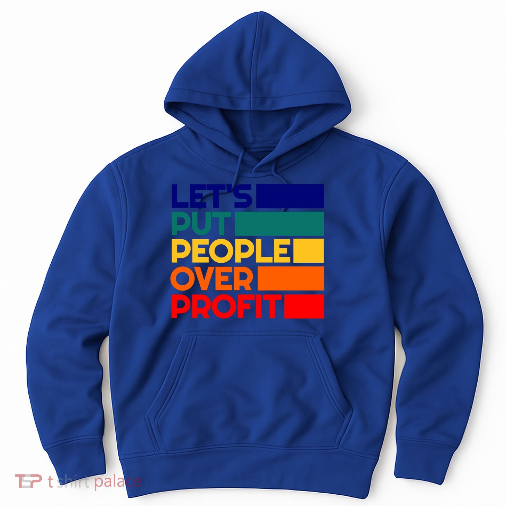 Leftist Democratic Socialist Union Retro People Over Profit Gift Hoodie