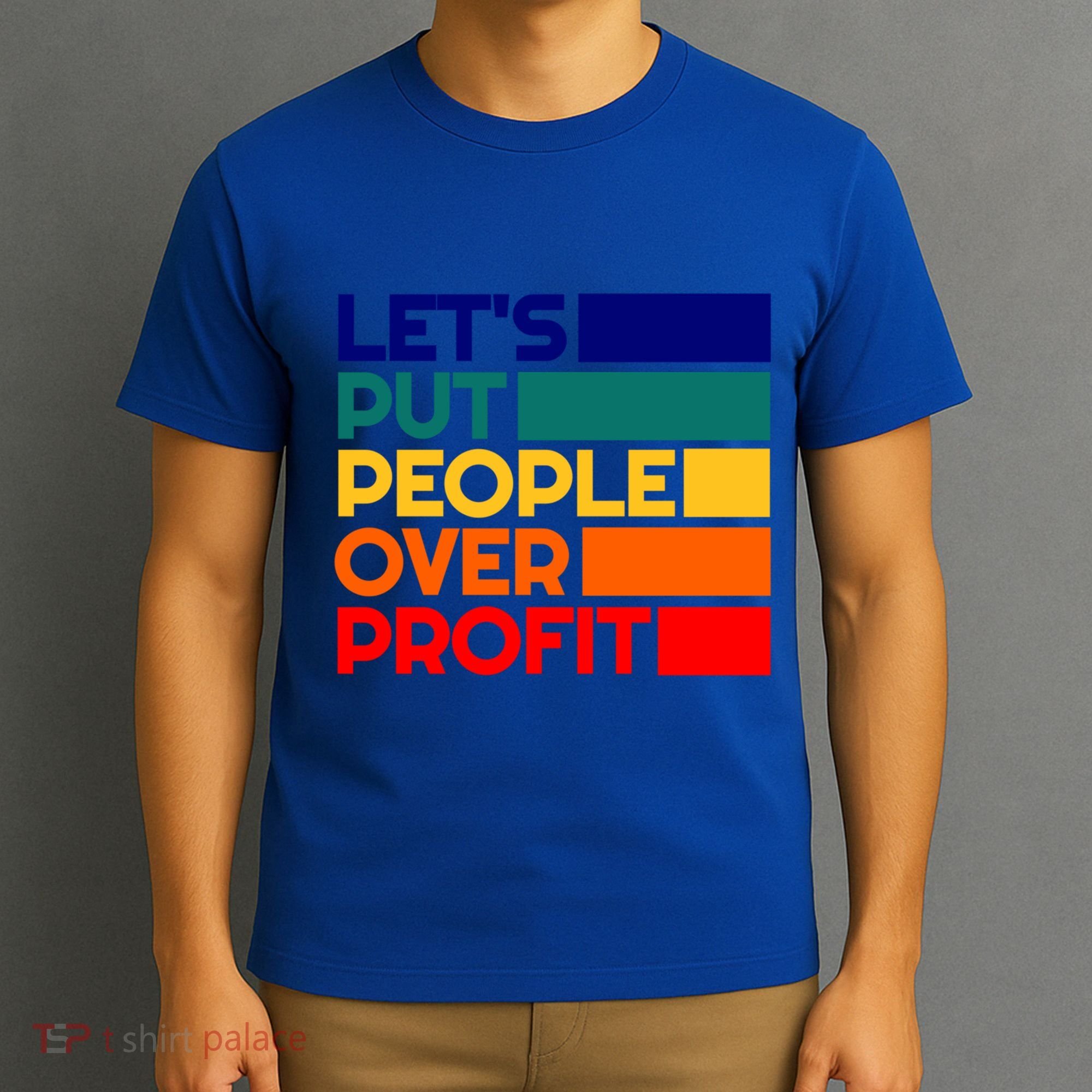 Leftist Democratic Socialist Union Retro People Over Profit Gift T-Shirt