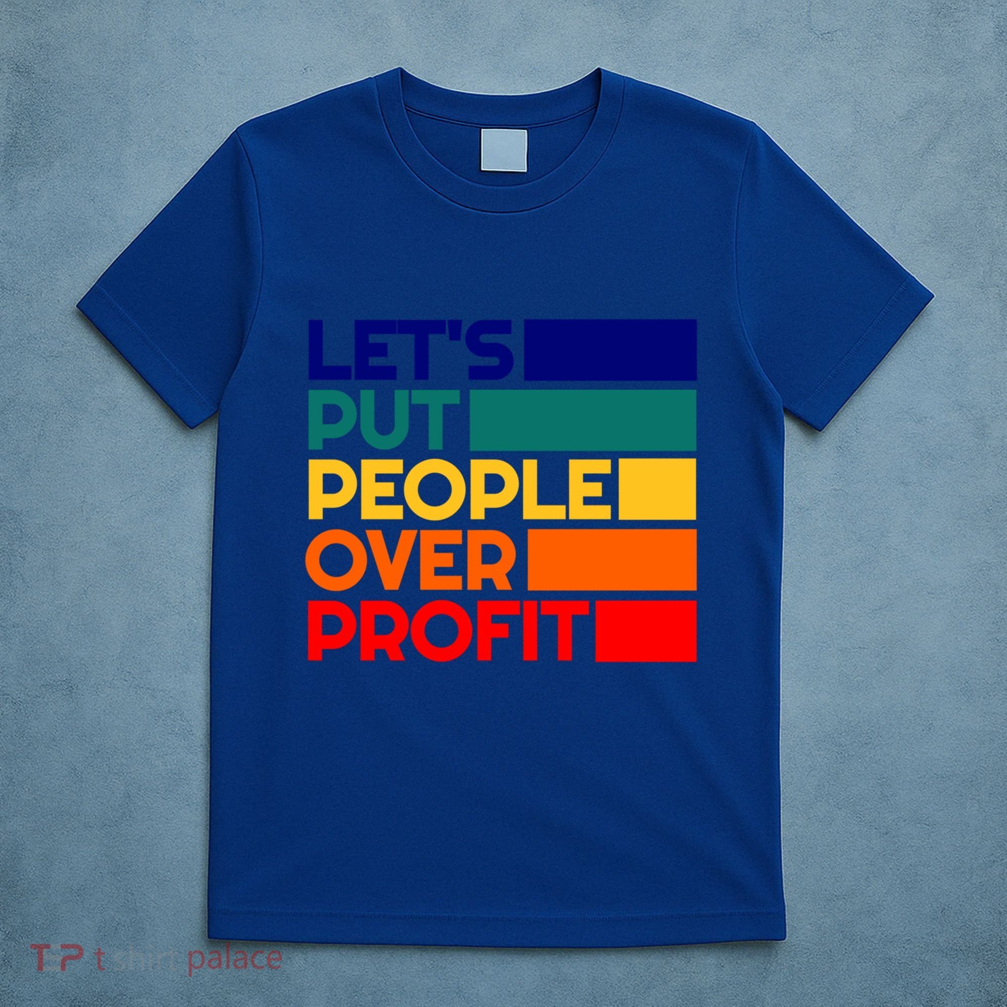 Leftist Democratic Socialist Union Retro People Over Profit Gift T-Shirt