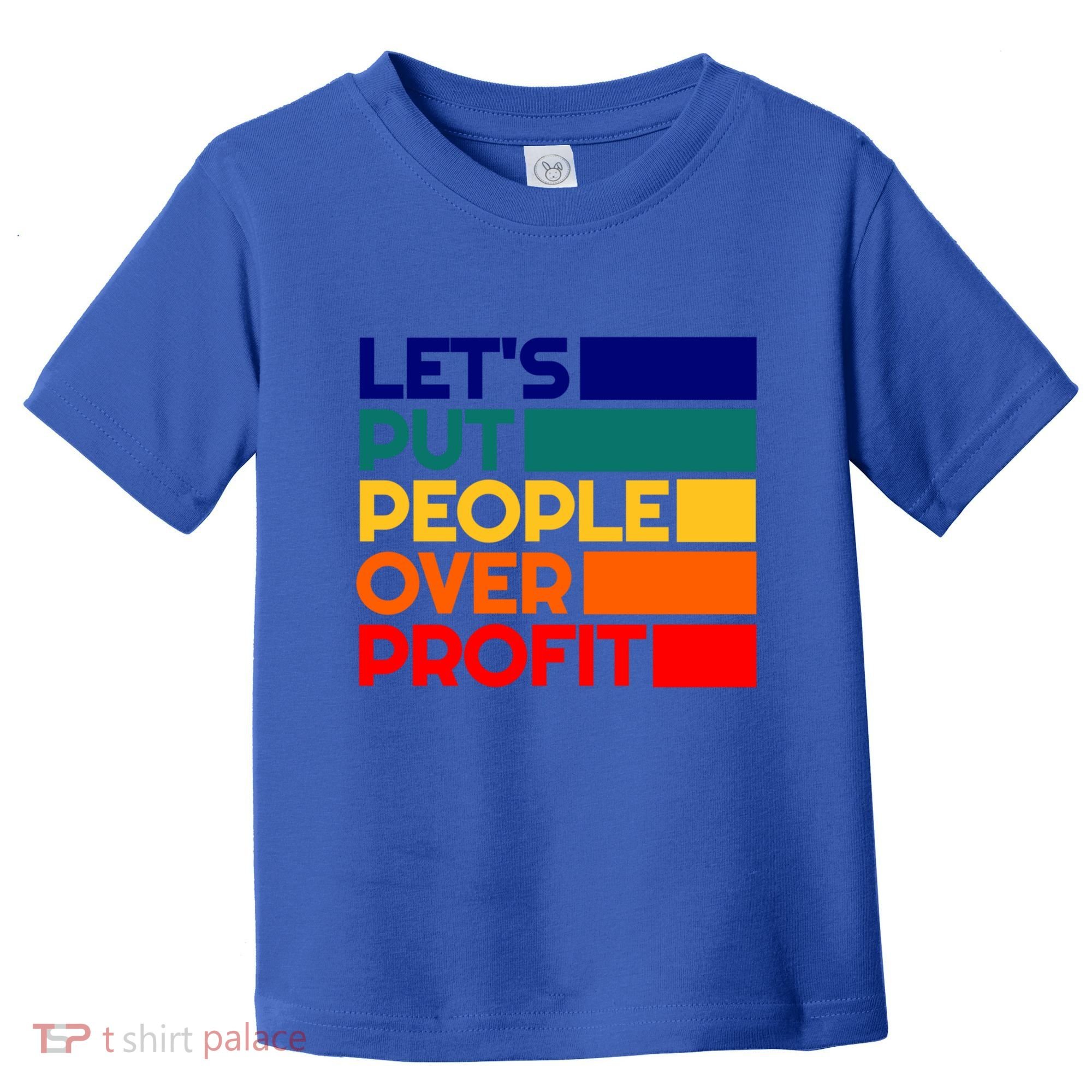 Leftist Democratic Socialist Union Retro People Over Profit Gift Toddler T-Shirt