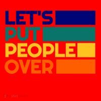 Leftist Democratic Socialist Union Retro People Over Profit Gift Santa Hat thumb 1