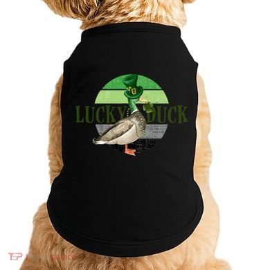 Lucky Duck St Patricks Day Duck Hunting Silly Goose Gift Doggie Tank