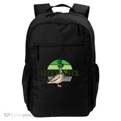 Lucky Duck St Patricks Day Duck Hunting Silly Goose Gift Backpack