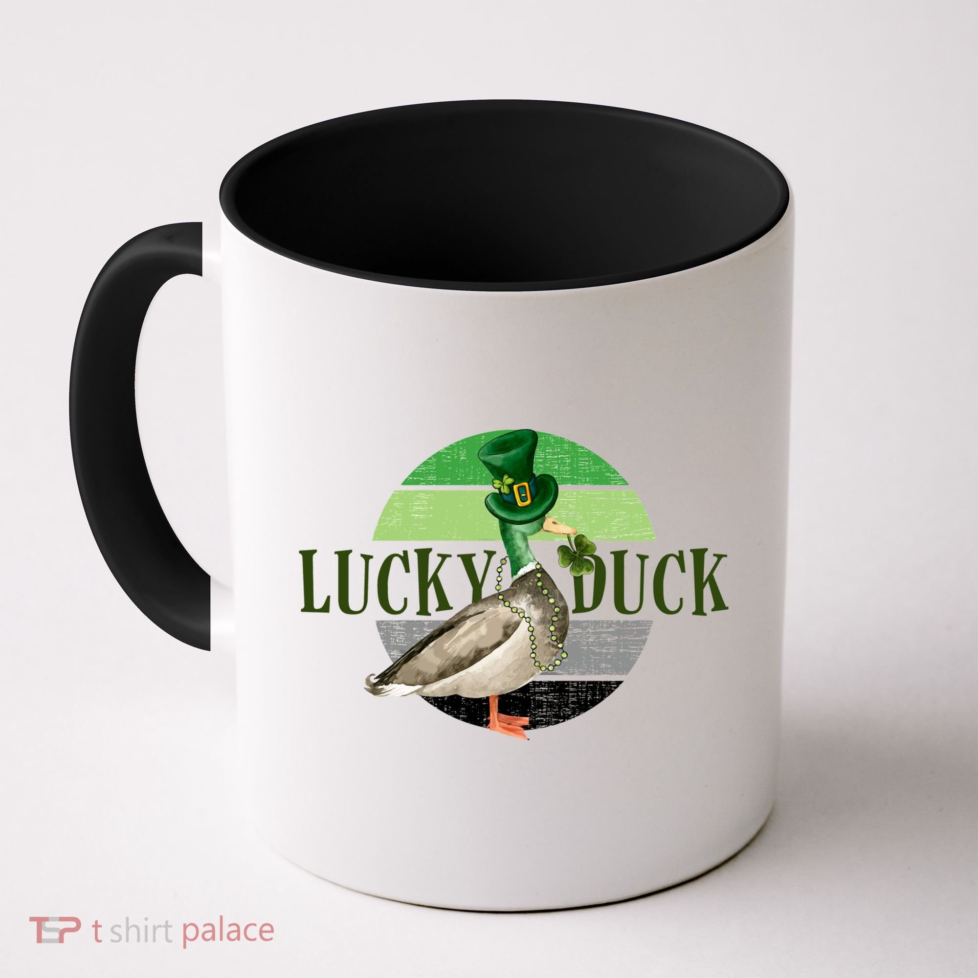 Lucky Duck St Patricks Day Duck Hunting Silly Goose Gift Coffee Mug