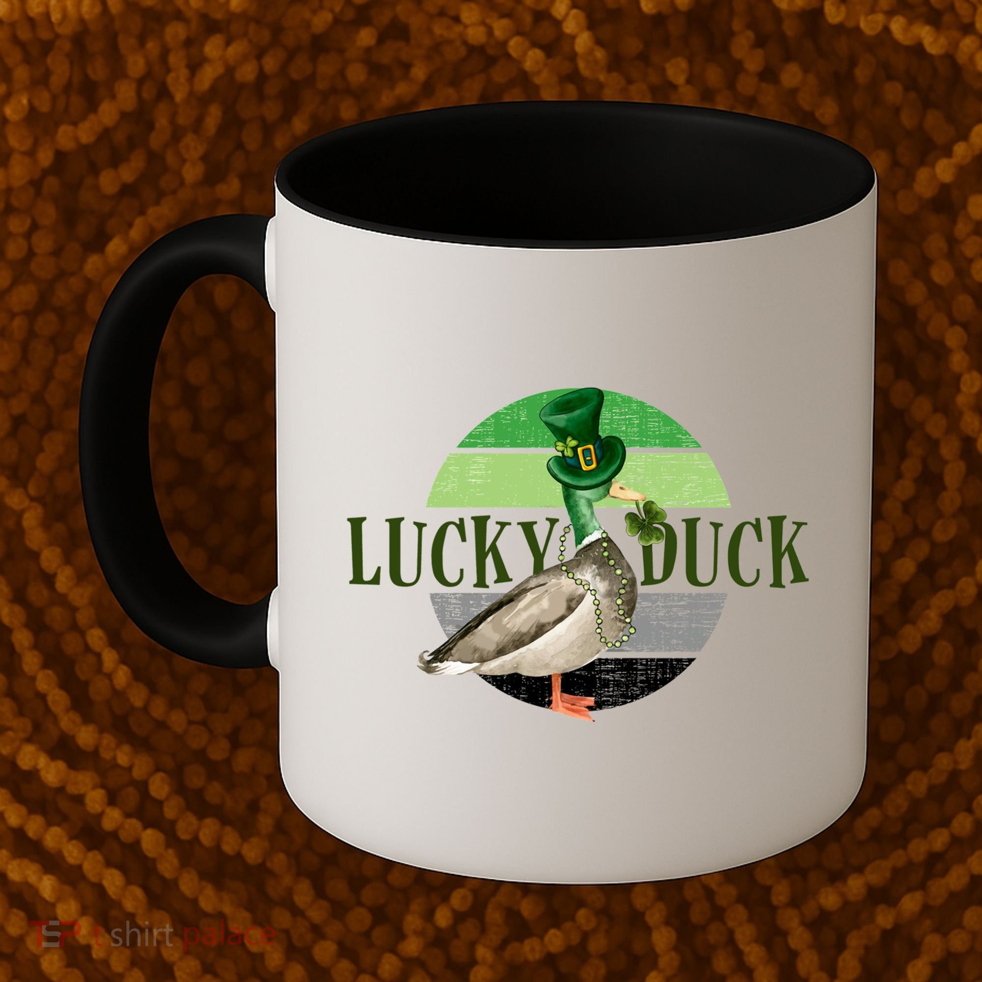 Lucky Duck St Patricks Day Duck Hunting Silly Goose Gift Coffee Mug