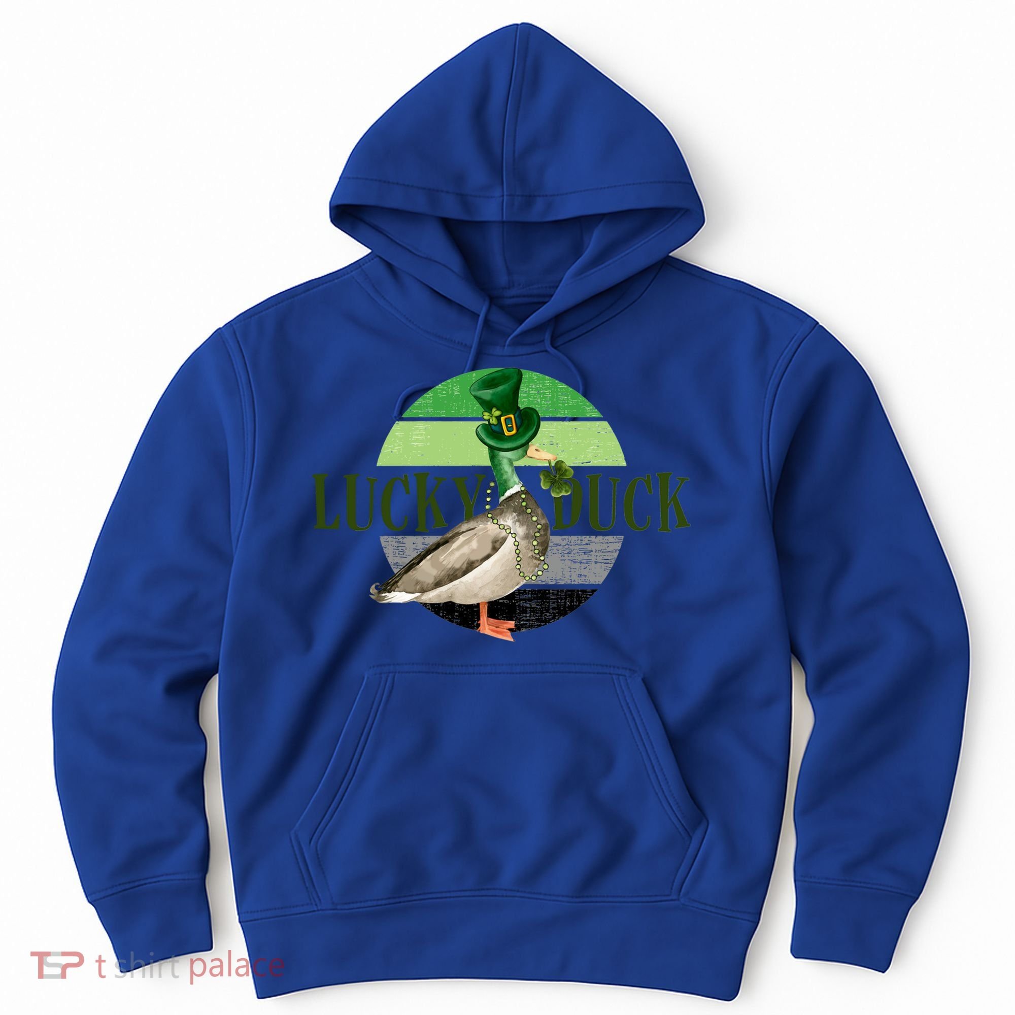Lucky Duck St Patricks Day Duck Hunting Silly Goose Gift Hoodie
