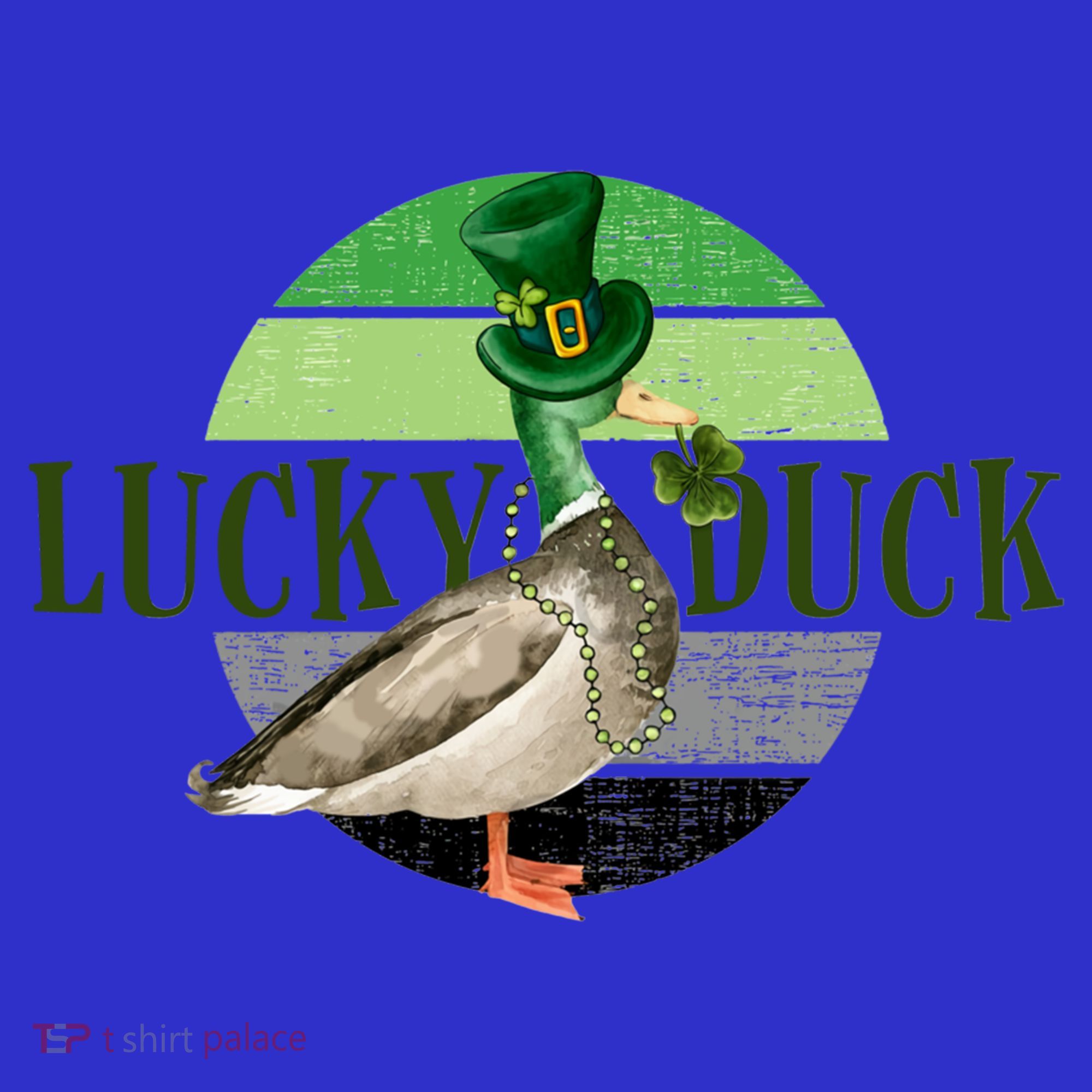 Lucky Duck St Patricks Day Duck Hunting Silly Goose Gift Long Sleeve Shirt