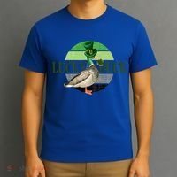 Lucky Duck St Patricks Day Duck Hunting Silly Goose Gift T-Shirt thumb 3