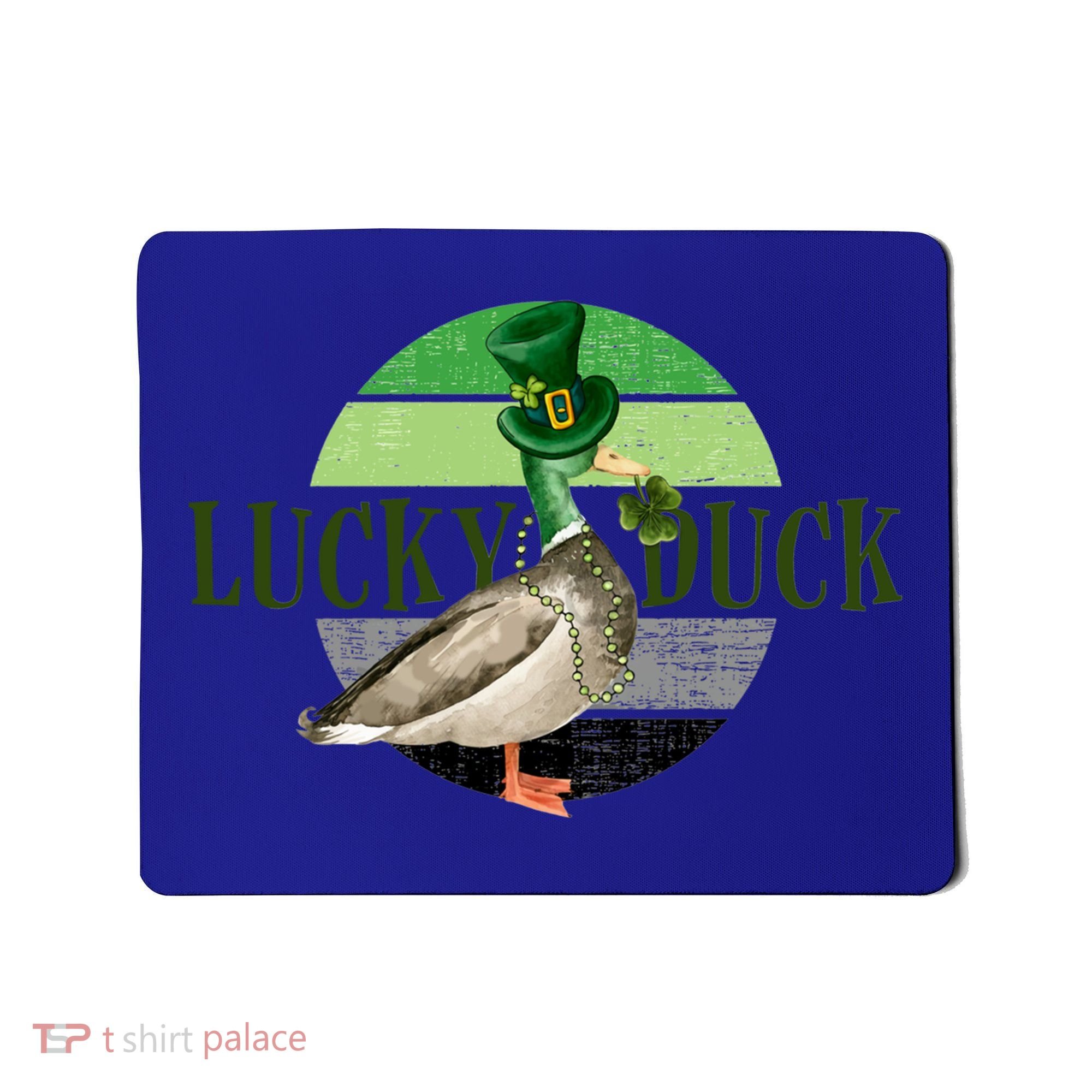 Lucky Duck St Patricks Day Duck Hunting Silly Goose Gift Mousepad