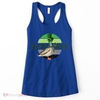 Lucky Duck St Patricks Day Duck Hunting Silly Goose Gift Women's Tank Top thumb 0
