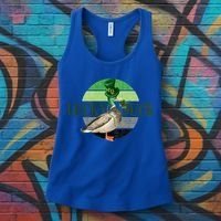 Lucky Duck St Patricks Day Duck Hunting Silly Goose Gift Women's Tank Top thumb 3
