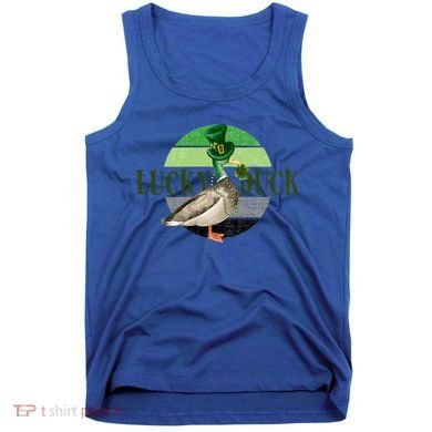 Lucky Duck St Patricks Day Duck Hunting Silly Goose Gift Tank Top