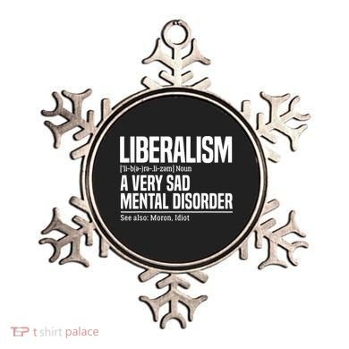 Liberalism Definition Sad Mental Disorder Funny Political Ornament