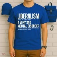 Liberalism Definition Sad Mental Disorder Funny Political T-Shirt thumb 6