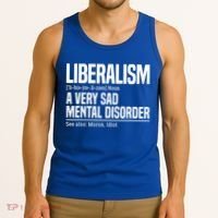 Liberalism Definition Sad Mental Disorder Funny Political Tank Top thumb 3