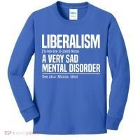 Liberalism Definition Sad Mental Disorder Funny Political Kids Long Sleeve Shirt thumb 0