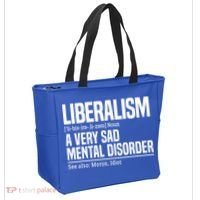 Liberalism Definition Sad Mental Disorder Funny Political Tote Bag thumb 2