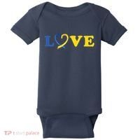Love Down Syndrome Awareness Baby Bodysuit thumb 0
