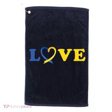 Love Down Syndrome Awareness Golf Towel