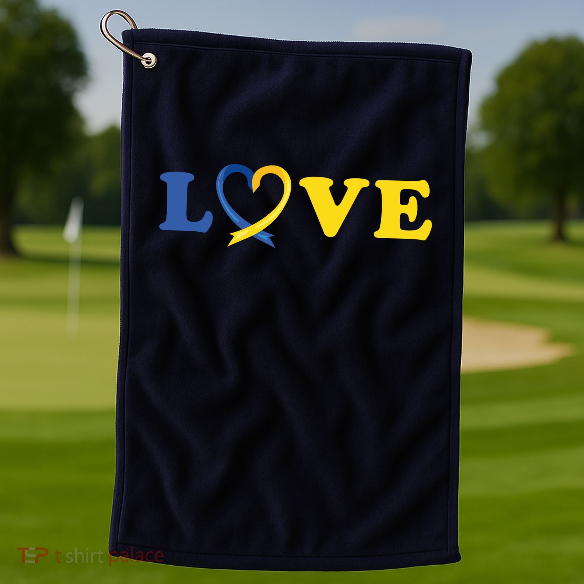 Love Down Syndrome Awareness Golf Towel