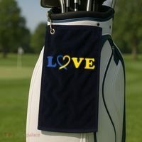 Love Down Syndrome Awareness Golf Towel thumb 2