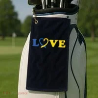 Love Down Syndrome Awareness Golf Towel thumb 2