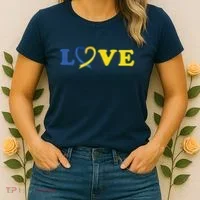Love Down Syndrome Awareness Women's T-Shirt thumb 2