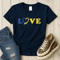 Love Down Syndrome Awareness Women's T-Shirt thumb 3