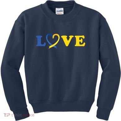Love Down Syndrome Awareness Kids Sweatshirt