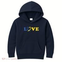 Love Down Syndrome Awareness Kids Hoodie thumb 0