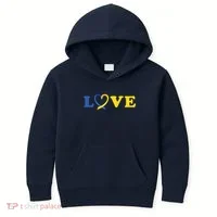 Love Down Syndrome Awareness Kids Hoodie thumb 0