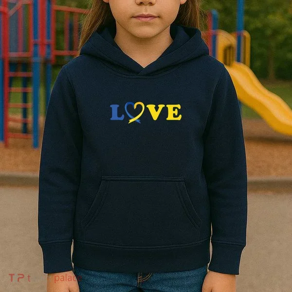 Love Down Syndrome Awareness Kids Hoodie