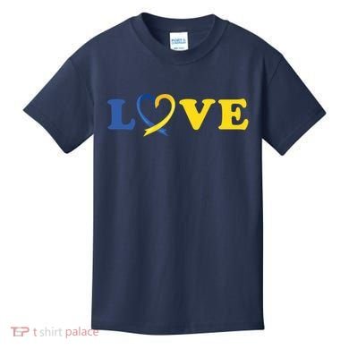 Love Down Syndrome Awareness Kids T-Shirt