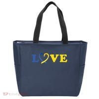Love Down Syndrome Awareness Tote Bag thumb 0