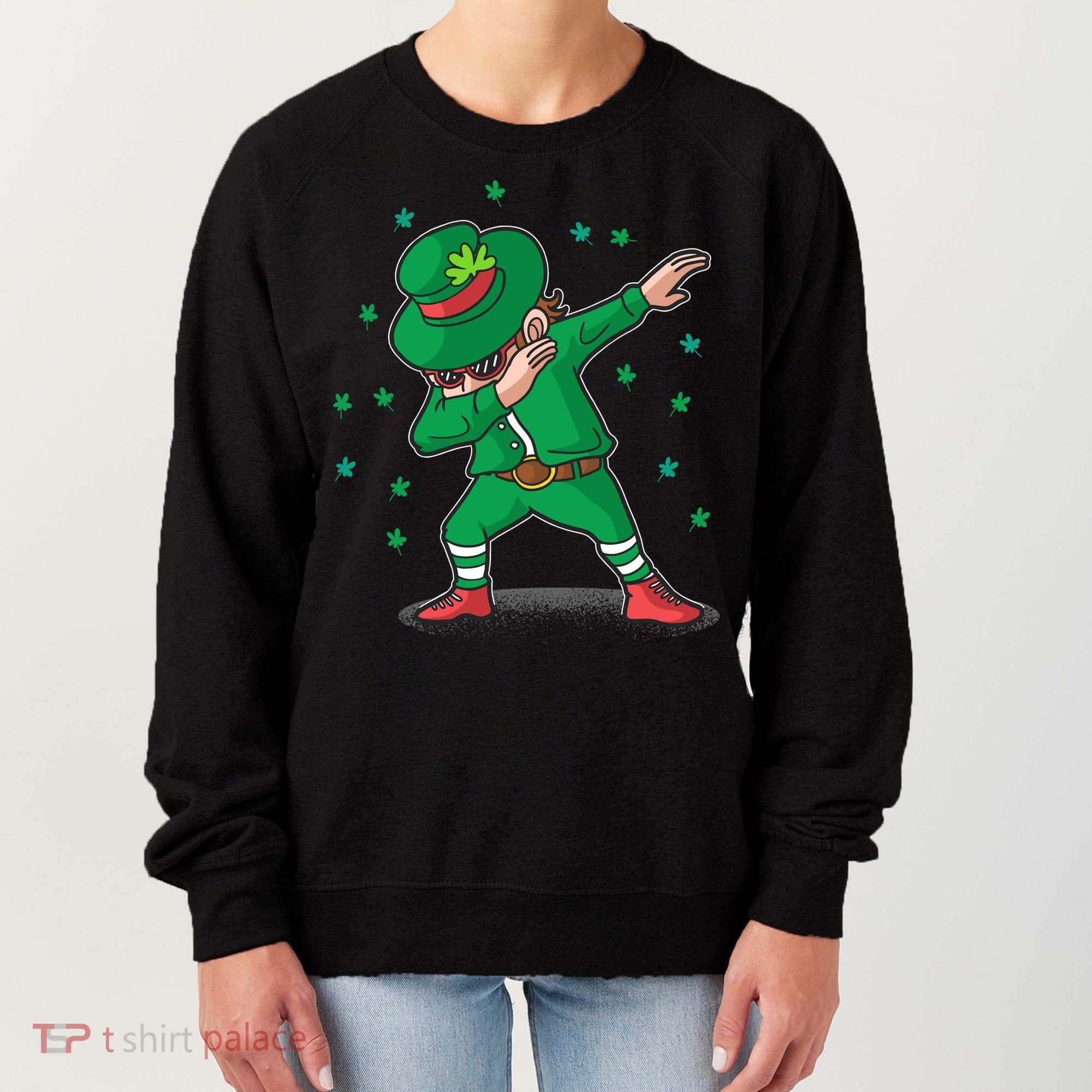 Leprechaun Dab St Patrick's Day Party Women's Sweatshirt