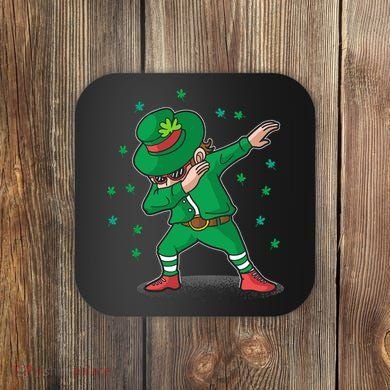 Leprechaun Dab St Patrick's Day Party Coaster