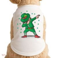 Leprechaun Dab St Patrick's Day Party Doggie Tank thumb 0