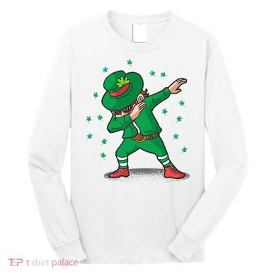 Leprechaun Dab St Patrick's Day Party Long Sleeve Shirt