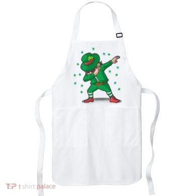 Leprechaun Dab St Patrick's Day Party Apron