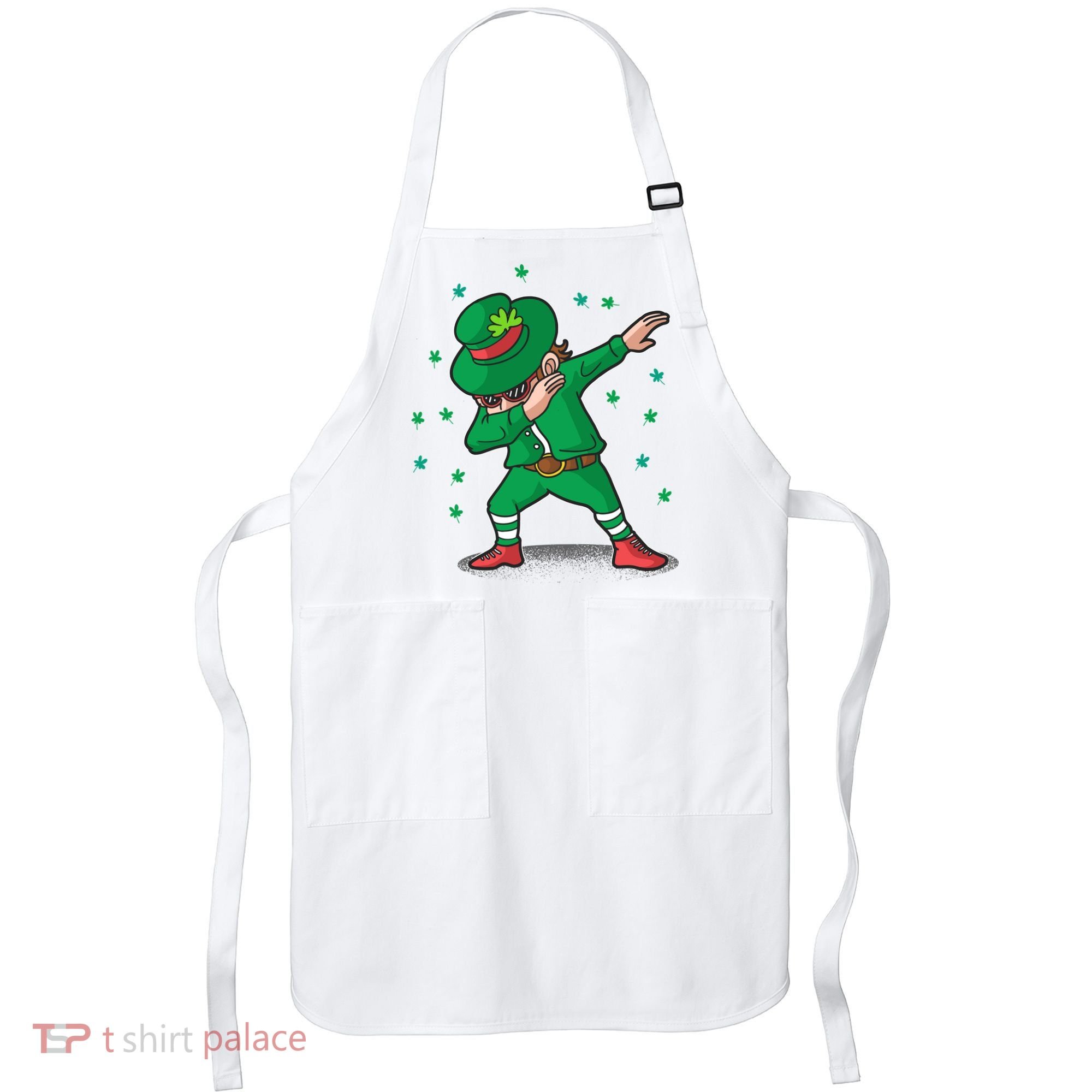 Leprechaun Dab St Patrick's Day Party Apron